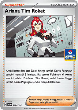 Team Rocket's Ariana 262 — Scarlet & Violet Indonesian Promos Singles (Indonesian Pokémon TCG card)