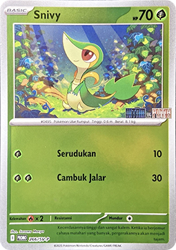 Snivy 266 — Scarlet & Violet Indonesian Promos Singles (Indonesian Pokémon TCG card)