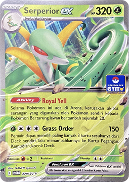 Serperior ex 270 — Scarlet & Violet Indonesian Promos Singles (Indonesian Pokémon TCG card)