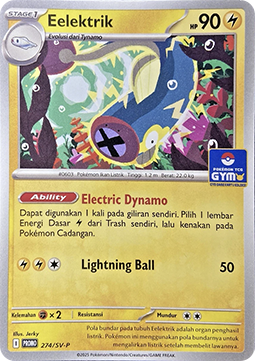Eelektrik 274 — Scarlet & Violet Indonesian Promos Singles (Indonesian Pokémon TCG card)