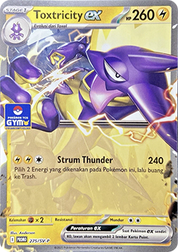 Toxtricity ex 275 — Scarlet & Violet Indonesian Promos Singles (Indonesian Pokémon TCG card)