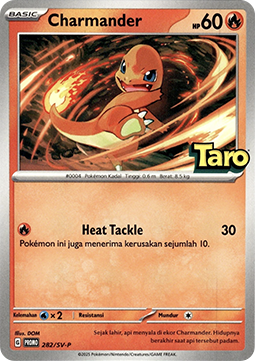 Charmander 282 — Scarlet & Violet Indonesian Promos Singles (Indonesian Pokémon TCG card)