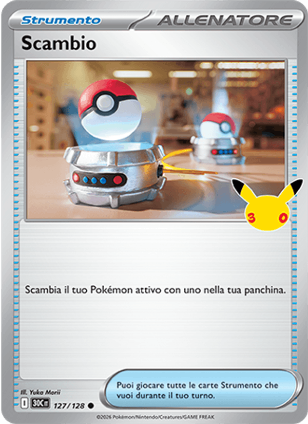 Scambio 127 — 30° Anniversario (Italian Pokémon TCG card)