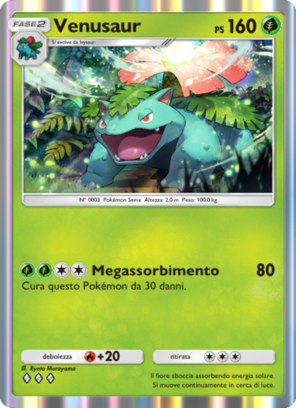 Venusaur 003/286 — Genetic Apex (Italian Pokémon TCG card)