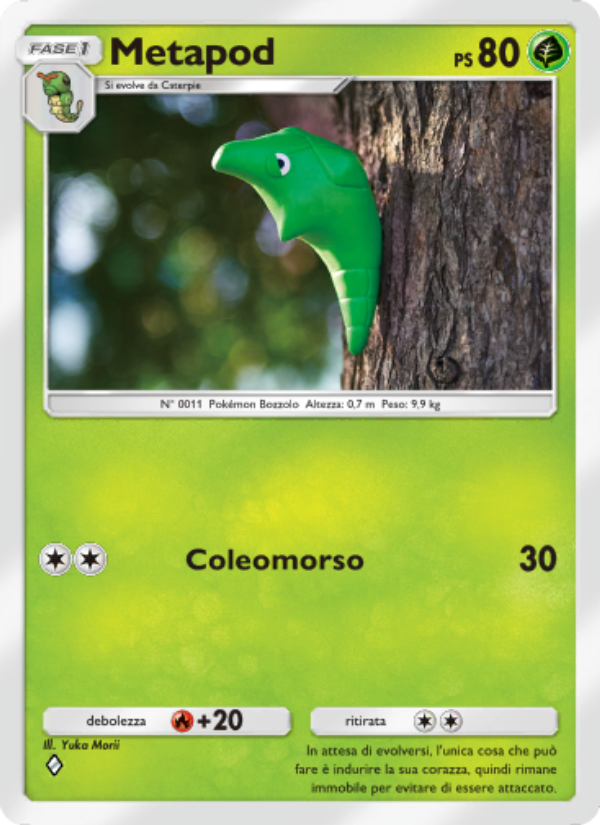 Metapod 006/286 — Genetic Apex (Italian Pokémon TCG card)