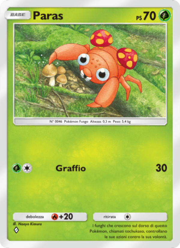 Paras 014/286 — Genetic Apex (Italian Pokémon TCG card)