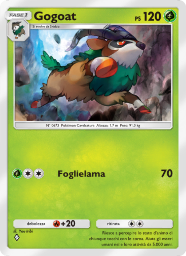 Gogoat 032/286 — Genetic Apex (Italian Pokémon TCG card)