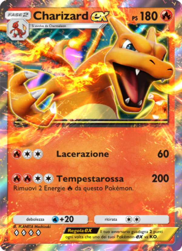 Charizard-ex 036/286 — Genetic Apex (Italian Pokémon TCG card)