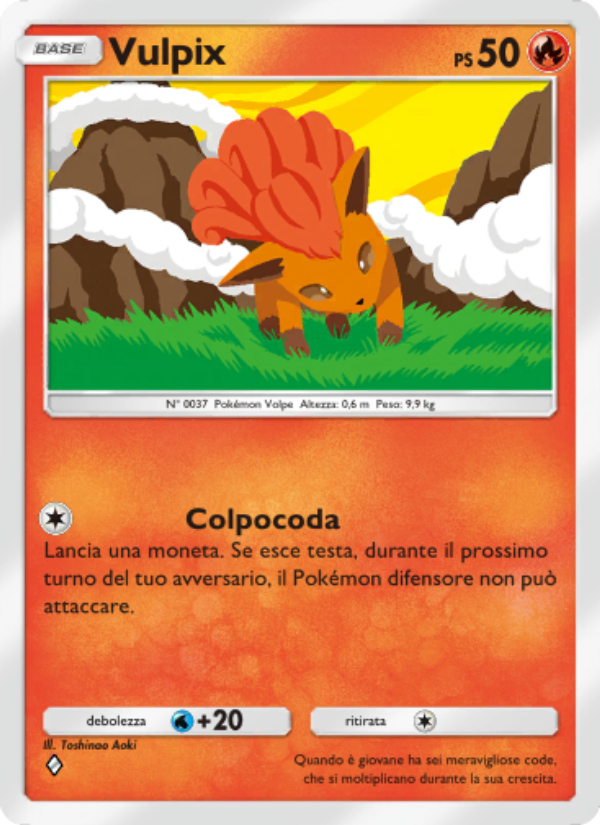 Vulpix 037/286 — Genetic Apex (Italian Pokémon TCG card)