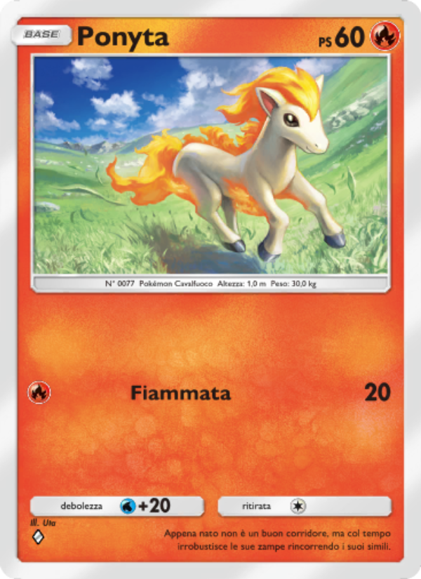 Ponyta 042/286 — Genetic Apex (Italian Pokémon TCG card)