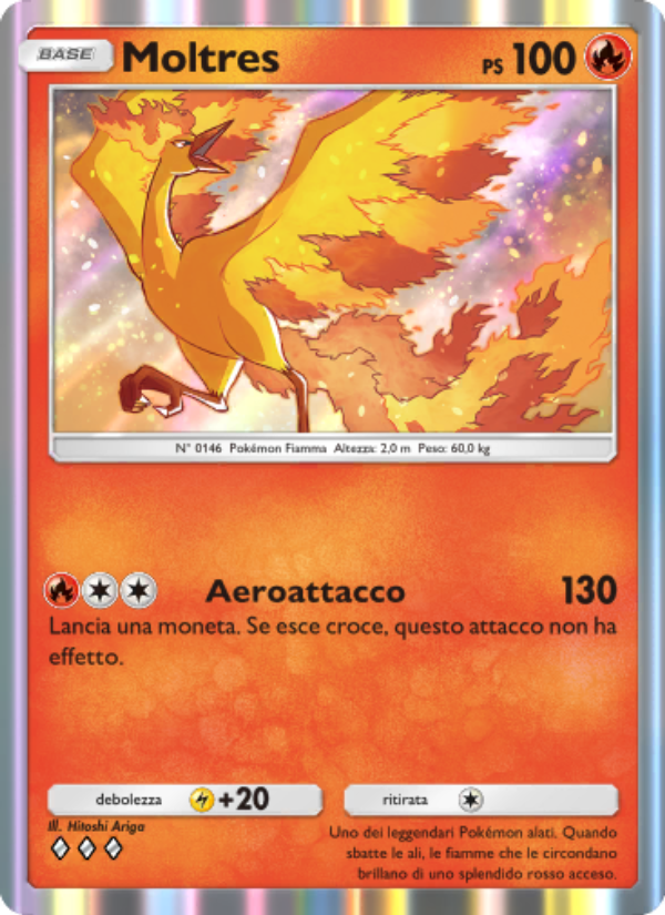 Moltres 046/286 — Genetic Apex (Italian Pokémon TCG card)