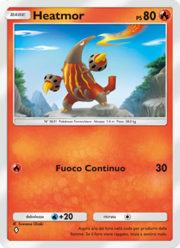 Heatmor 048/286 — Genetic Apex (Italian Pokémon TCG card)