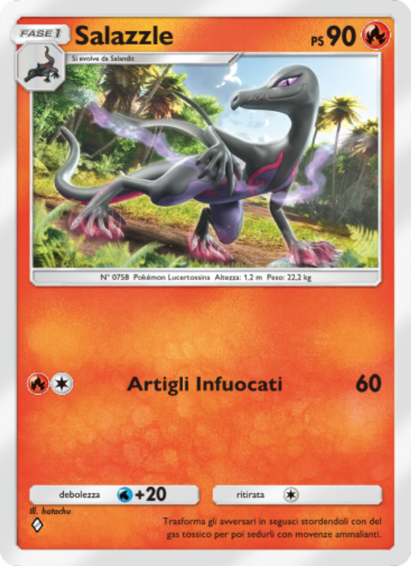 Salazzle 050/286 — Genetic Apex (Italian Pokémon TCG card)