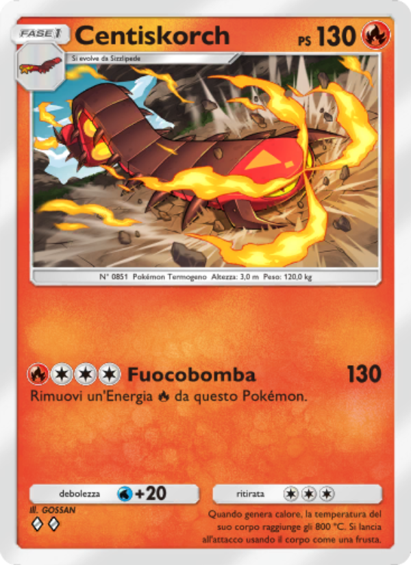 Centiskorch 052/286 — Genetic Apex (Italian Pokémon TCG card)