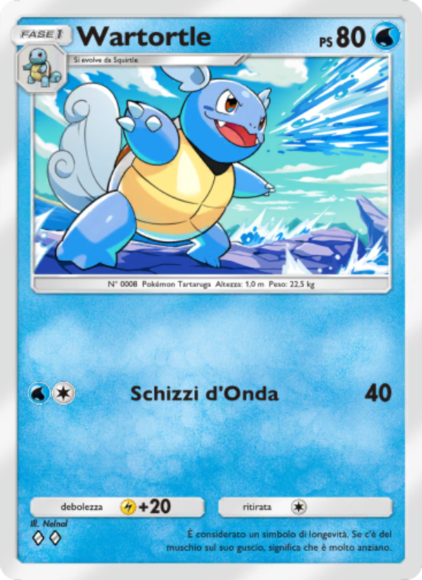 Wartortle 054/286 — Genetic Apex (Italian Pokémon TCG card)