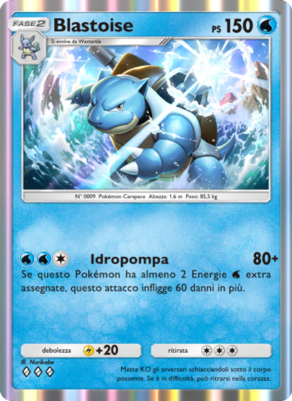 Blastoise 055/286 — Genetic Apex (Italian Pokémon TCG card)