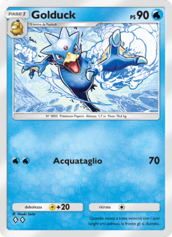 Golduck 058/286 — Genetic Apex (Italian Pokémon TCG card)