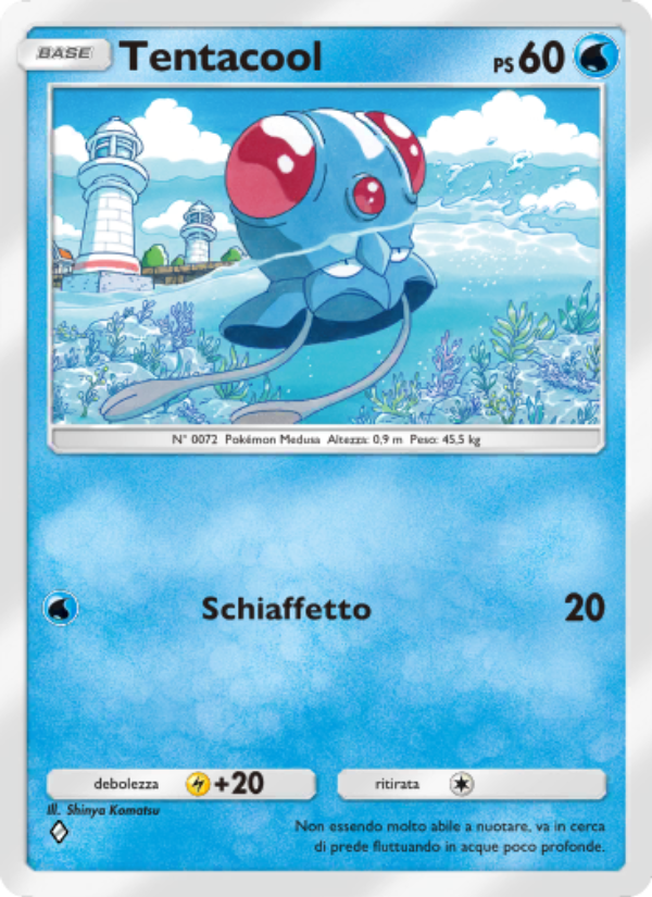Tentacool 062/286 — Genetic Apex (Italian Pokémon TCG card)
