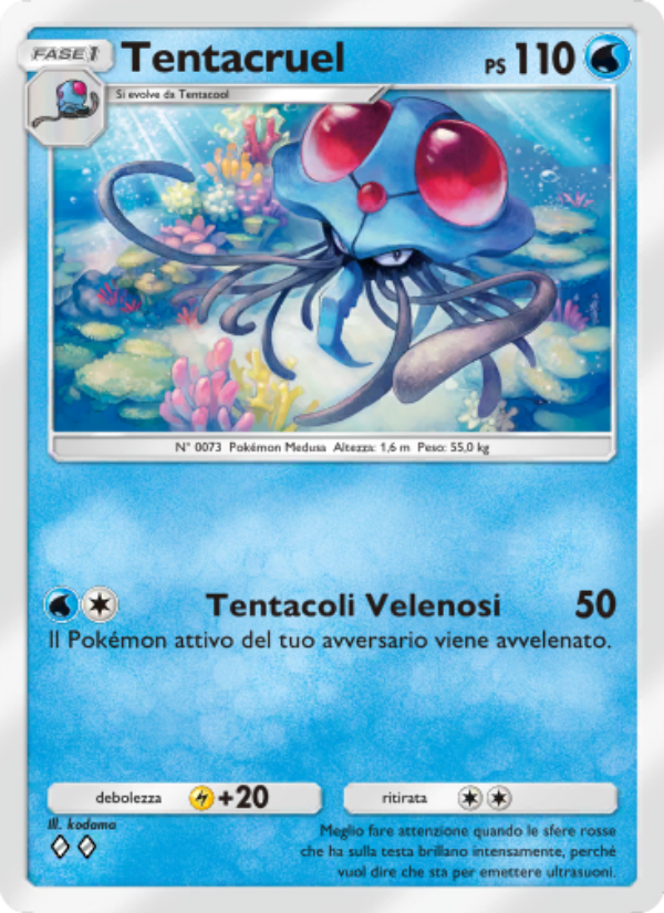 Tentacruel 063/286 — Genetic Apex (Italian Pokémon TCG card)