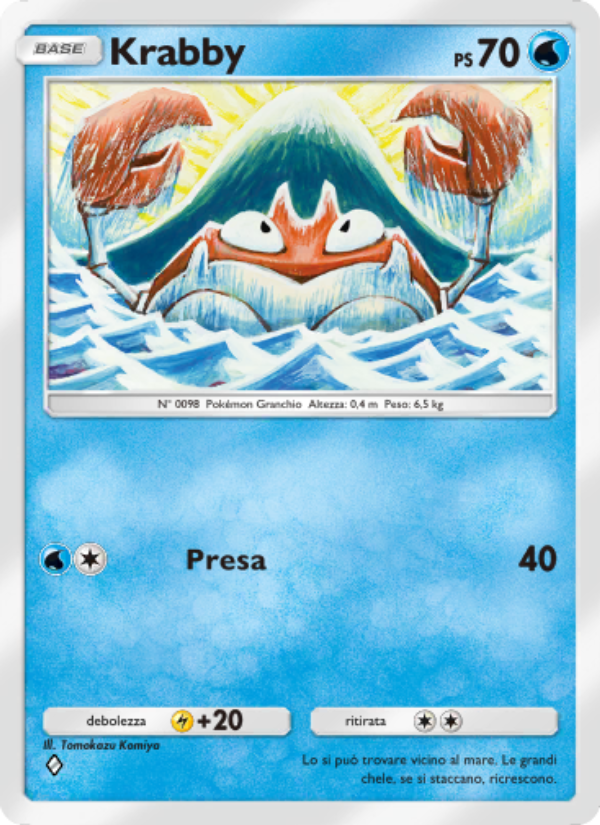 Krabby 068/286 — Genetic Apex (Italian Pokémon TCG card)