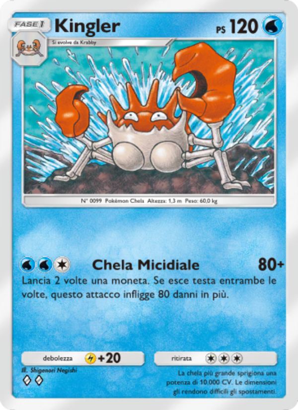 Kingler 069/286 — Genetic Apex (Italian Pokémon TCG card)