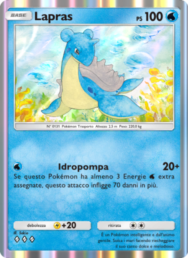Lapras 079/286 — Genetic Apex (Italian Pokémon TCG card)