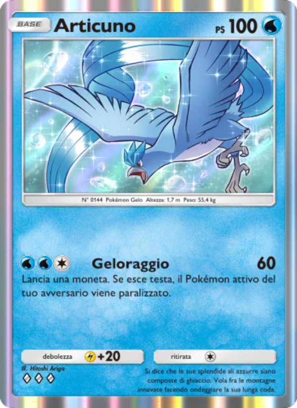 Articuno 083/286 — Genetic Apex (Italian Pokémon TCG card)