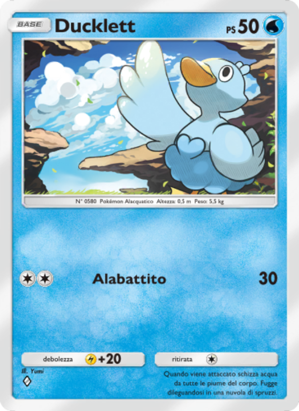 Ducklett 085/286 — Genetic Apex (Italian Pokémon TCG card)