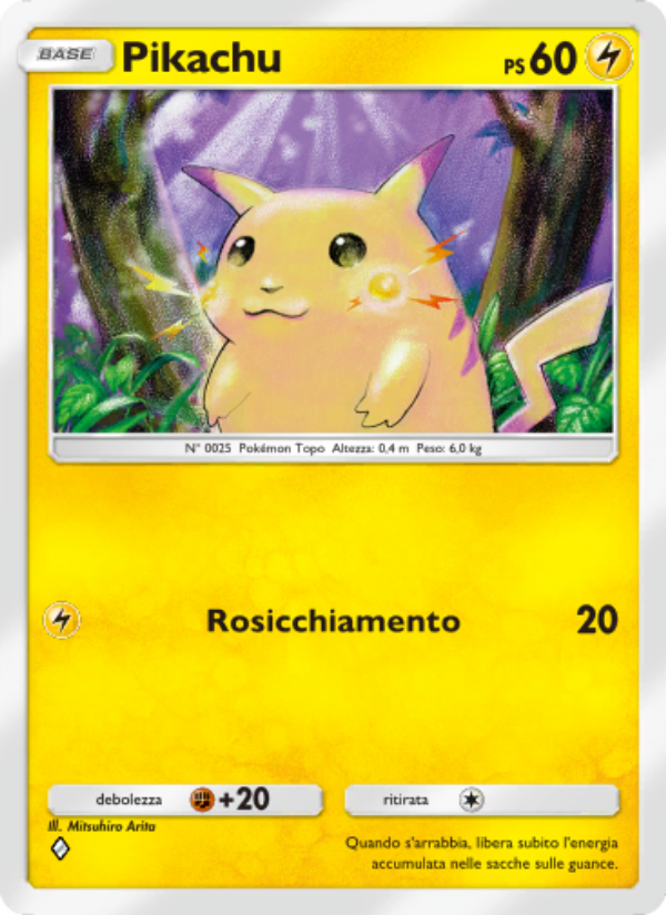Pikachu 094/286 — Genetic Apex (Italian Pokémon TCG card)