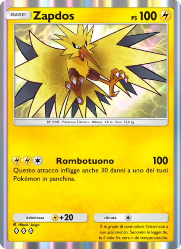 Zapdos 103/286 — Genetic Apex (Italian Pokémon TCG card)