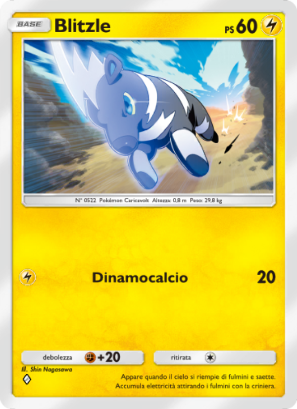 Blitzle 105/286 — Genetic Apex (Italian Pokémon TCG card)