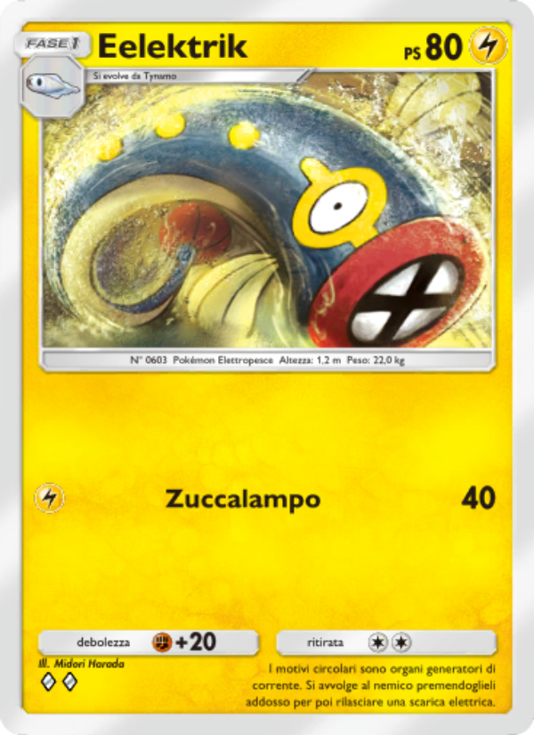 Eelektrik 108/286 — Genetic Apex (Italian Pokémon TCG card)