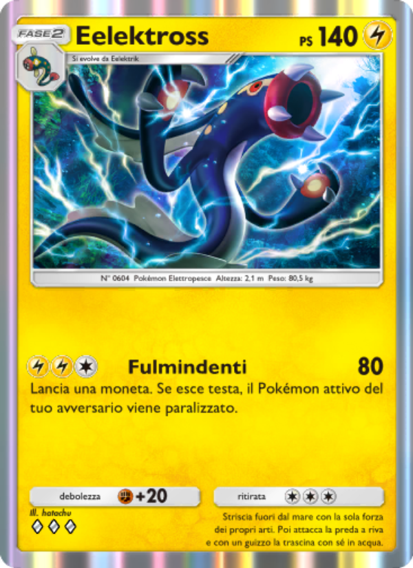 Eelektross 109/286 — Genetic Apex (Italian Pokémon TCG card)