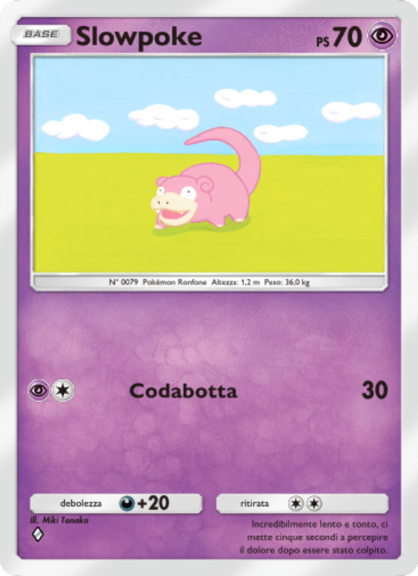 Slowpoke 118/286 — Genetic Apex (Italian Pokémon TCG card)