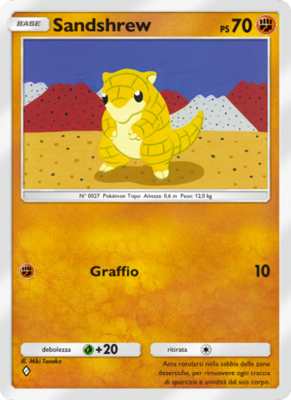 Sandshrew 137/286 — Genetic Apex (Italian Pokémon TCG card)