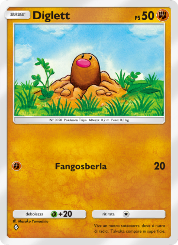 Diglett 139/286 — Genetic Apex (Italian Pokémon TCG card)