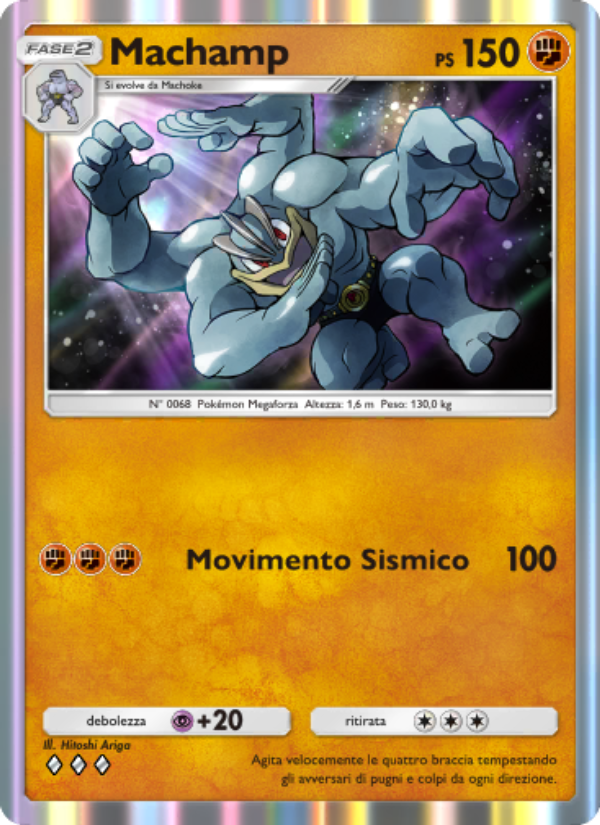 Machamp 145/286 — Genetic Apex (Italian Pokémon TCG card)