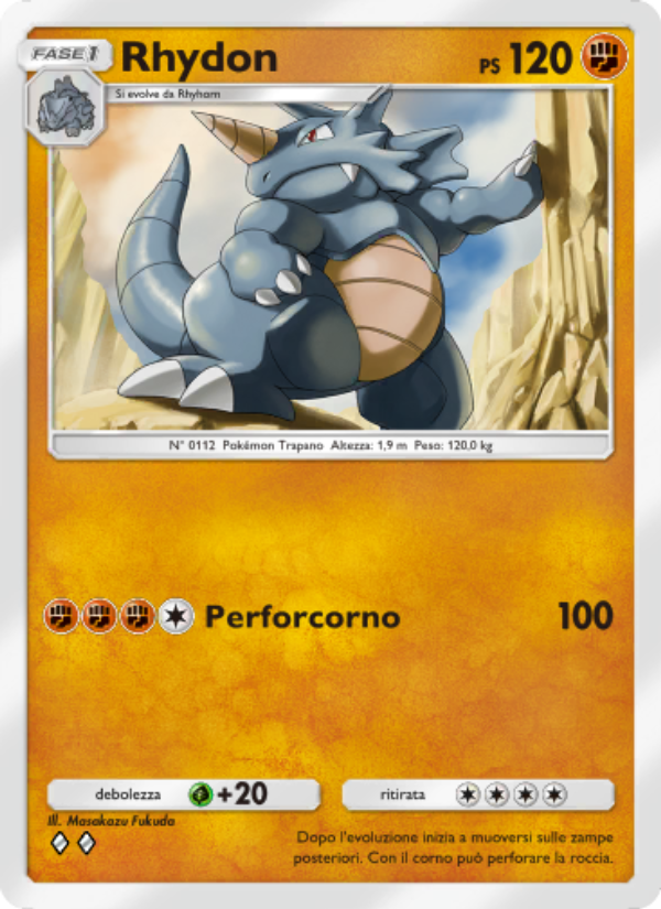 Rhydon 157/286 — Genetic Apex (Italian Pokémon TCG card)
