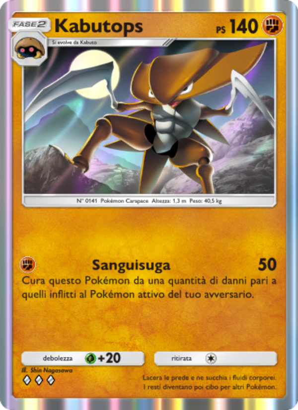 Kabutops 159/286 — Genetic Apex (Italian Pokémon TCG card)