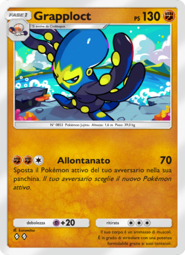 Grapploct 163/286 — Genetic Apex (Italian Pokémon TCG card)