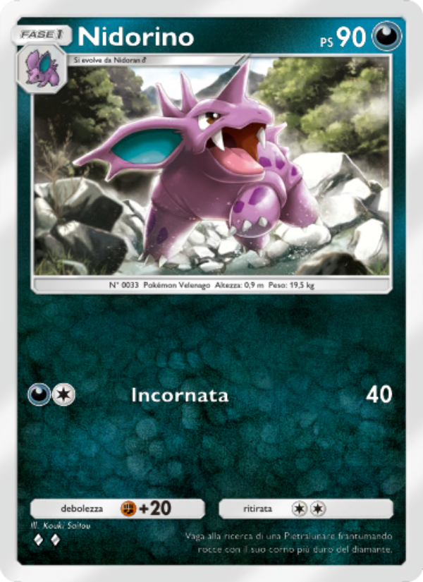Nidorino 170/286 — Genetic Apex (Italian Pokémon TCG card)