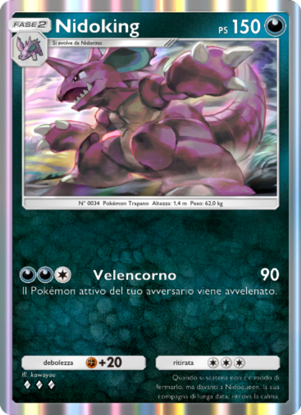 Nidoking 171/286 — Genetic Apex (Italian Pokémon TCG card)