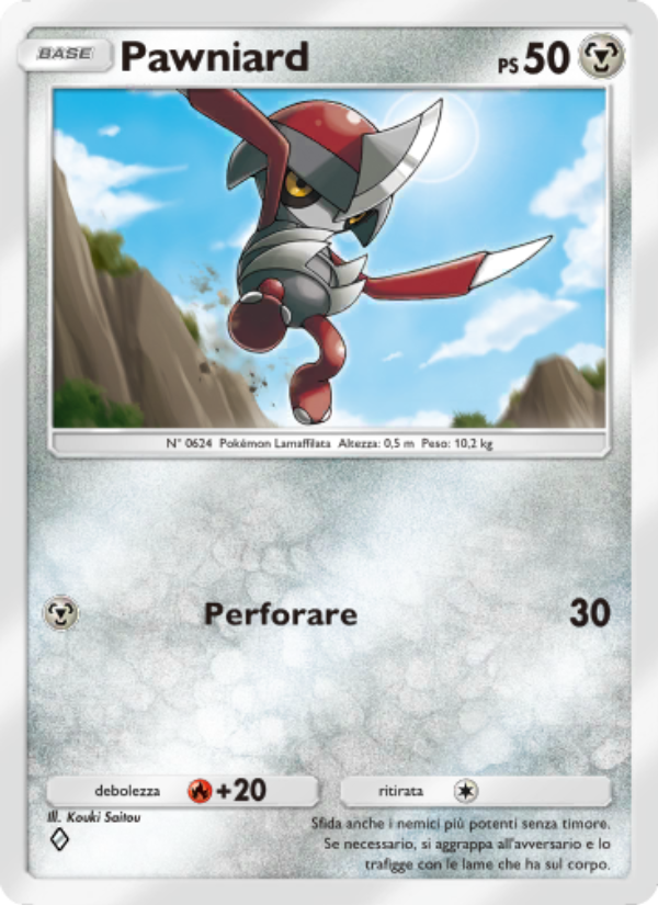 Pawniard 179/286 — Genetic Apex (Italian Pokémon TCG card)
