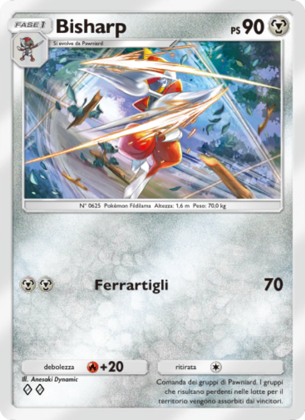 Bisharp 180/286 — Genetic Apex (Italian Pokémon TCG card)