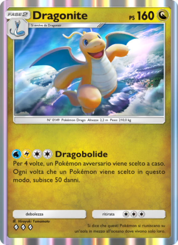 Dragonite 185/286 — Genetic Apex (Italian Pokémon TCG card)
