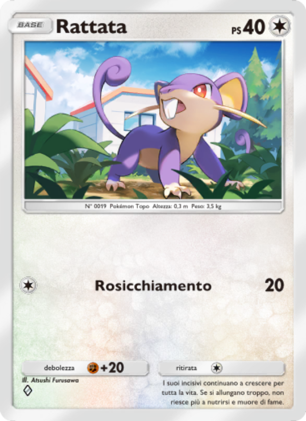 Rattata 189/286 — Genetic Apex (Italian Pokémon TCG card)