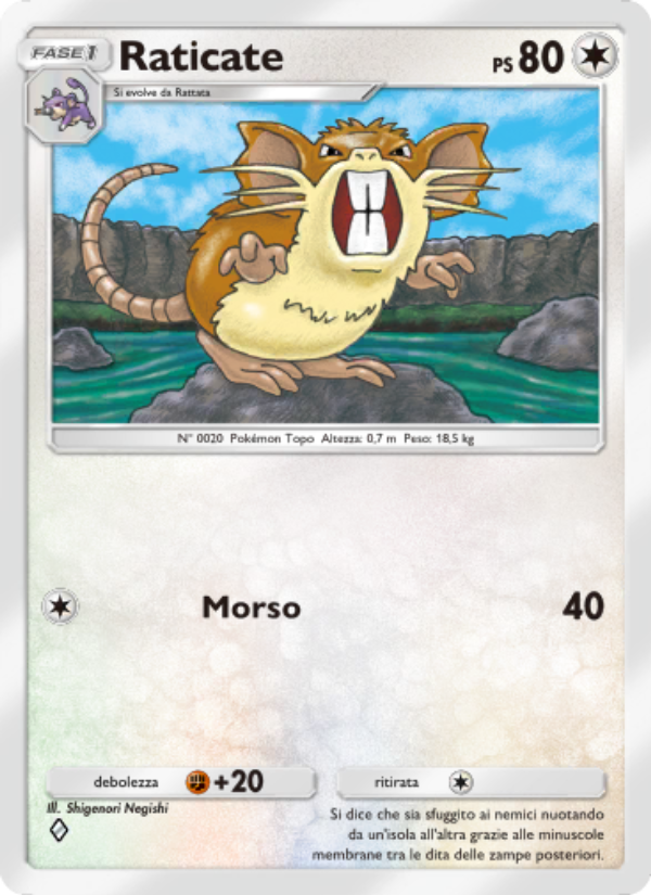 Raticate 190/286 — Genetic Apex (Italian Pokémon TCG card)