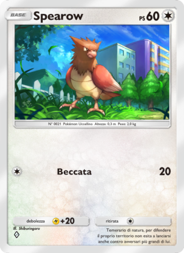 Spearow 191/286 — Genetic Apex (Italian Pokémon TCG card)