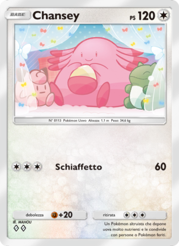 Chansey 202/286 — Genetic Apex (Italian Pokémon TCG card)