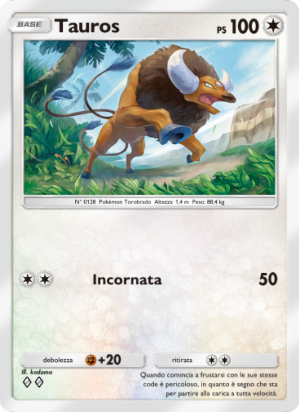 Tauros 204/286 — Genetic Apex (Italian Pokémon TCG card)